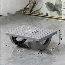 1pc Under Desk Rocking Footrest With Massage Roller Design, Extra Large Size Office Desk Foot Stool, Rocking Therapy Stool, Rocker Balance Board, Ergonomic Design To Prevent Incorrect Posture, Support Posture, Suitable For Office, Home And Camping - Black - View 13