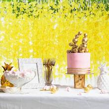 Set de 12 Flores Artificiales de Glicina de 110CM - Color Úrpura, Plástico Ecológico, Impermeable y Lavable para Decoració de Hogar, Eventos y Exteriores - púrpuro - Ver 6