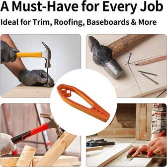 1PC/3PCS Plastic Nail Clippers, Nail Fixator Finger Protectors, Hammer Pliers | Portable And Lightweight Ergonomic Nail Clippers | Easy Positioning Of Nails And Screws | Nail Technology Supplies | DIY Furniture Repair Manual Tools, Pliers Tools