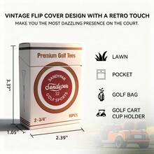 10个装高尔夫球架，趣味高尔夫球架，开放式设计，休闲生活配件，创意圣诞高尔夫礼物 - 彩色 - 查看 6