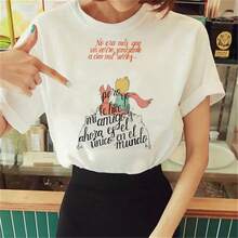 T-Shirts Women Y2K Top Girl Anime 2000s Comic Clothing - yy191-2 白色 - 查看 3