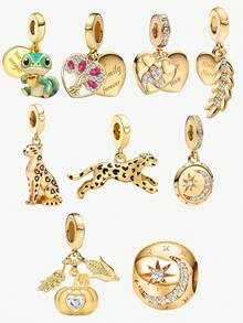 1个925纯银可爱树形珠子吊坠，适合女士手链、手镯DIY首饰制作及日常配饰装饰，是女孩的理想之选。