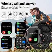 Smartwatch, Wireless Call/Dial, Multiple App Reminders, Unisex, Sports Watch, Customizable Wallpaper, Holiday & Birthday Gift - Multicolor - View 6