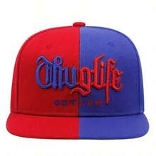 1pc Men's Letter Embroidery Contrast Color Casual Baseball Cap - Shape - View 6