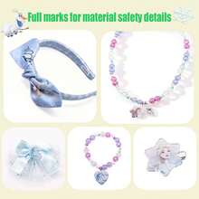 Disney Headband, Frozen Figurine Children's Headwear, Necklace, Bracelet Set, Birthday Gift, Party Decoration, Small Souvenir, Giveaway