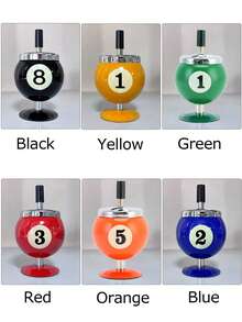 Grande posacenere con coperchio, posacenere antivento creativo, adatto per bar, KTV, salotto, internet caffè, decorazione per la casa, regalo per le vacanze, regalo di compleanno, regalo di laurea - Multicolore - Visualizzare 5