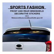 Pegatina Del Parabrisas Delantero Del Coche, Adhesivo Del Pa - Amarillo - Ver 7