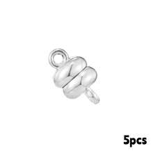 5 chiếc khóa từ tính mạ vàng KC màu bạc, kích thước 7*12mm, dùng để làm đồ trang sức như vòng tay và dây chuyền. - Khóa đôi từ tính - Xem 13