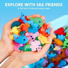 多功能魔法水上玩具，超级好玩的海洋宝贝，DIY创意手工套装，减压玩具，创意DIY玩具，放松玩具，派对活动，提升手工技能玩具，培养儿童艺术能力手工玩具，送给男孩女孩的完美节日礼物 - 彩色 - 查看 3