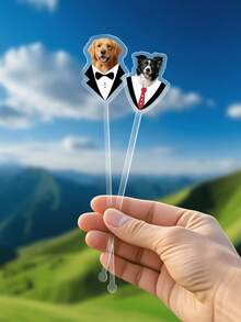 Customized Acrylic Drink Stirrers, Personalized Acrylic Stirrers, Round Head Acrylic Coffee Stirrers, Customized Coffee Stirrers With Personal Logo, Customized Cocktail/Bubble Tea Stirrers, Birthday Party Drink Stirrers, Wedding Beverage Stirrers, Smooth Acrylic Drink Stirrers, Beverage Sticks, Pet Wedding Cocktail Stirrers, Dog Wedding Drink Stirrers, Wedding Stirrers, Father's Day Gift - Multicolor - View 9