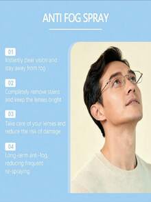 Anti-Fog Spray, Wipe Spray Can Clean, Repair And Maintain Glasses, Swimming Goggles. Quickly Remove Surface Stains And Residues, Form Anti-Static Protective Layer To Effectively Prevent Dust Adhesion, Long-Term Use Keeps Vision Clear. - Multicolor - View 9