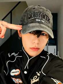 女士甜美刺绣棒球帽 | 防紫外线遮阳帽 修身棒球帽 夏季户外 - 彩色 - 查看 1