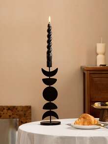 Mond- und Stern-Dekorationskerzenhalter, geeignet für Stabkerzen, Metallmaterial, minimalistischer Stil, kreatives Design, Kerzenlicht-Dinner-Requisite, Heimdekoration, geeignet für die Dekoration in Hotels, Wohnzimmern, Räumen, Esszimmern, Tischplatten, Schlafzimmern, Festen und Partys, auch eine hervorragende Geschenkwahl, einschließlich Einschulungsgeschenke, Souvenirs, Feiertagsgeschenke, Geschenke für Freunde und Familie