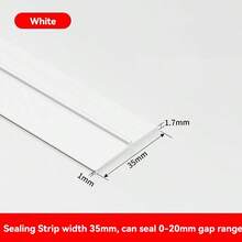 Silicone Door Bottom Seal Strip - Self-Adhesive Soundproof Insulation Weatherstrip, Windproof, Noise Reduction, Dustproof, Waterproof - Multicolor - View 9