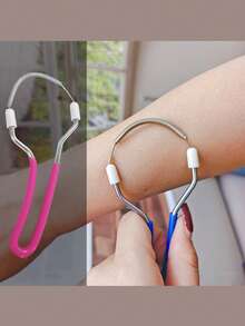 1 قطعة أداة إزالة الشعر من الوجه، أداة تقشير الوجه، إزالة شعر الوجه للنساء، مناسبة لإزالة شعر الوجه والشفاه والذقن والساقين