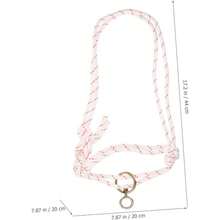 Cabestro Porttil para Ganado De Nailon Trenzado Sin Bocado, Ajustable, Ligero y Resistente, para Suministro y Entrenamiento De Vacas En Actividades Agropecuarias - Blanco - Ver 6