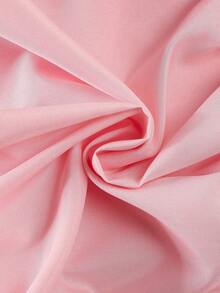 1pc Girls/Toddlers Pink Round Neck Jacquard Knit Patchwork A-Line Lantern Hem Dress, Sweet & Cute, Suitable For Spring/Summer, Festivals, Parties, Activities And Playtime - Pink - View 11