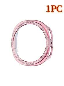 4pcs Shiny Diamond Protective Case, Suitable For Galaxy Watch 8 Screen Protector (40/44mm, Women's), Glitter Rhinestone Hard PC Frame Protective Cover, Fit For Galaxy Watch 8 Protective Case (40/44mm) & Accessories - Galaxy Watch8 44mm - View 10