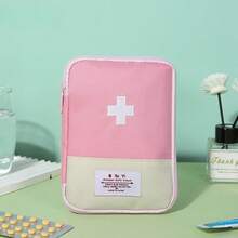 Large Capacity Portable Pill Box - Durable Fabric, Compact Travel Case, Suitable For Home, First Aid And Emergency - Empty, Does Not Include First Aid Supplies, Suitable For Emergency Kit