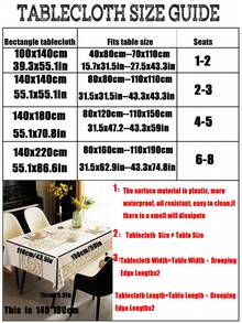 复古金色图案PVC加厚纹理桌布，高端防水耐热家用餐桌装饰布
