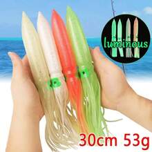 30cm/11.81inch Fishing Lures Soft Squid Skirts Octopus Trolling Fishing Lure For Jigs Silicone Artificial Jigging Bait