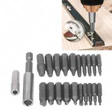 Screw Extractor Kit High Speed Steel Broken Damaged Bolt Remover Tool with Screwdriver Bits - Negro - Ver 6