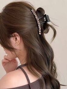 1pc Women's Floral Ribbon Bow Hair Claw Clip, Sweet And Gentle Hair Claw For Updo Hairstyles Hair Accessories Women Hair Clips Fashion Hair Clutch Casual Hair Jaw Clip