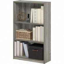R-Furinno  Simple ome - Estantería Austable de 3 Nive Color Gris Roble francés - Roble francés gris - Ver 1