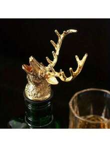 Zinc Alloy Deer Head Wine Pourer Unique Stag Wine Bottle Stoppers Wine Aerators Bar Tools Kitchen Accessories