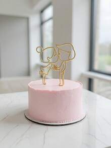 Bộ 1/3/5/10 chiếc phụ kiện trang trí bánh Valentine - Cặp đôi hôn nhau lãng mạn, thích hợp cho kỷ niệm ngày cưới, trang trí tiệc sinh nhật, không cần nguồn điện, có thể dùng làm trang trí bàn tráng miệng, trang trí bánh kem thanh lịch | Thiết kế lấp lánh vàng, trang trí đa năng cho Giáng sinh, Năm mới, Ngày Valentine và nhiều sự kiện tiệc tùng khác. - Vàng - Xem 7