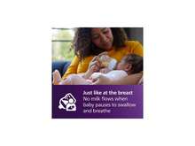 Philips Avent Natural Baby Bottles With Natural Response Nipples (Slow Flow, Flow 2), 4oz, 4-Pack, SCY900/04 - Clear - View 6