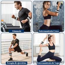 SHANDABUL Polainas para Tobillo, Pesas para Tobillos, Polainas para Tobillo y Mu?ecas 1Kg * 2 Pcs, para Mujeres, Hombres, Deporte y Forma Física - negro - Ver 6