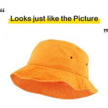 KBETHOS - Gorro Unisex de algodón Lavado para Exteriores - (Sólido) Naranja - Ver 6