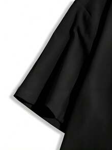 180g Women's Black Cat Face With Bow Print T-Shirt 100% Cotton Summer Short-Sleeved T-Shirt Sizes S-3XL Breathable For All Seasons Suitable For Street Fitness Parties And Outdoor Activities Moisture-Wicking Casual T-Shirt - Black - View 3