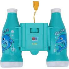 VGEBY Binoculares para niños, telescopio Compacto a Prueba de Golpes Binoculares de Aprendizaje Educativo de Alta resolución para niños y niñas - Azul - Ver 1