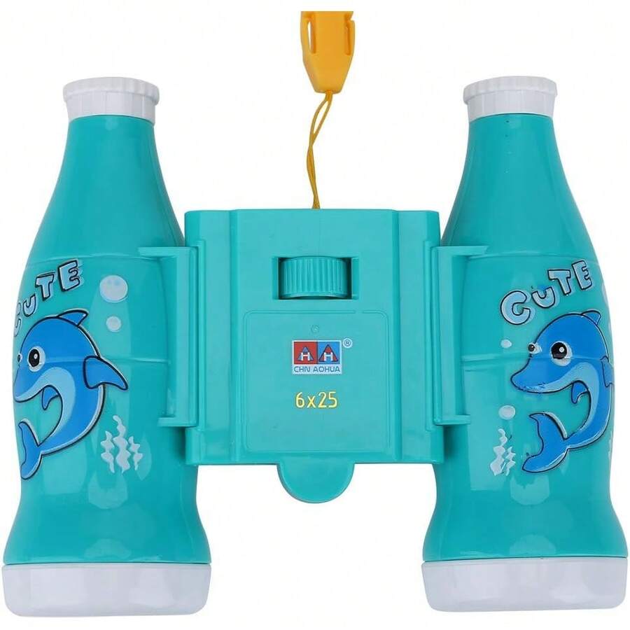 VGEBY Binoculares para niños, telescopio Compacto a Prueba de Golpes Binoculares de Aprendizaje Educativo de Alta resolución para niños y niñas - Azul - Ver 1