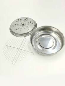 Flame Resistant Mosquito Incense Box, Household Stainless Steel Mosquito Incense Plate With Lid, Mosquito Removal Box, Mosquito Incense Stand, Creative Ash Tray, Mosquito Inc Sheet