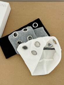 1pc Hollow Circle Elastic Headband, Y2K Retro Punk Rock Music Festival Headpiece Hair Accessories - Round Hole Hairband - View 5