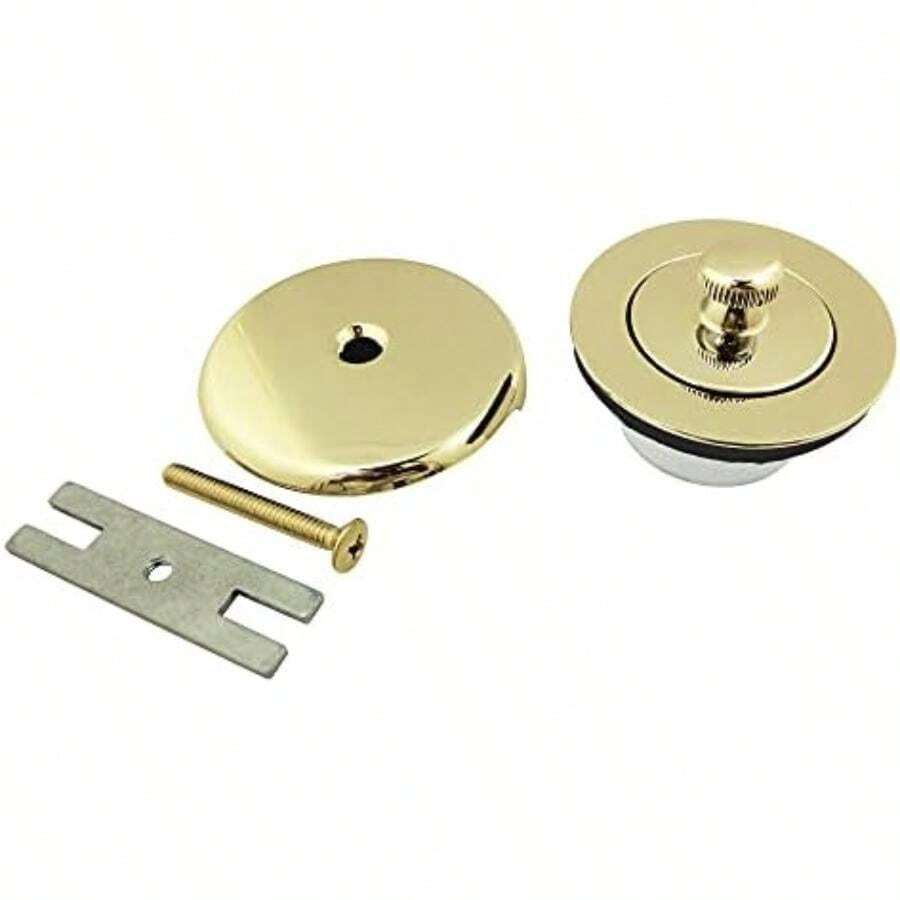 Brass DLT5301A2 Made to Match Lift & Turn Tub Drain Kit,(Polished Brass) - Multicolor - Ver 1