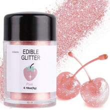 可食用闪光粉亮片珠光粉食品装饰撒粉，适用于饮料、葡萄酒、蛋糕、糖果、甜点、烘焙店、餐厅、素食 - 彩色 - 查看 6