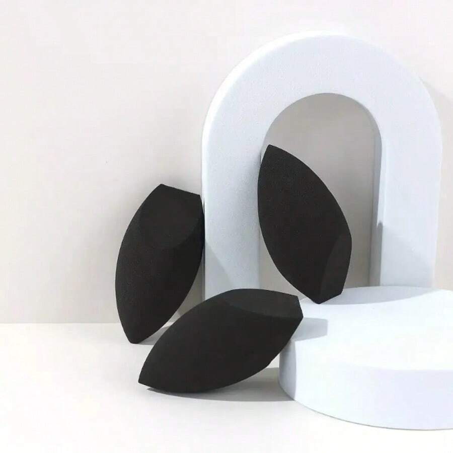 Multi - Pack Hydrophilic Non - Latex Makeup Sponges, Reusable Blenders For Flawless Foundation Application, Wet & Dry Dual - Use - màu đen - Xem 1