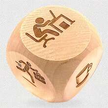 1pc Beechwood 6-Sided Dice - Decision Making, Arrangement Planning, Eliminating Uncertainty. Small Joys After Work. Holiday Destinations, Suitable For Tabletop Role-Playing Games, Board Games And Party Activities, Dynamic Dice - Ideal Birthday, Valentine's Day, Holiday Party Gifts And Office Leisure Activities, Funny Toy. Bar Toy, Party Toy, Holiday, Gathering - Ideal Gift For Gamers (1 Set) - Beige - View 11