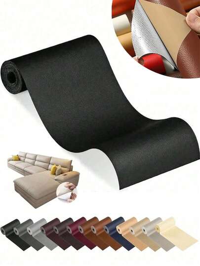 1pc Self-Adhesive Leather Repair Patch, Suitable For Sofa, Bench, Furniture, Car Seat, Leather Tear Repair Kit, Leather Renewer, Trimmable, Sofa Repair, Applicable For Hotel/Restaurant/Office/Commercial Premises, Workshop And Store