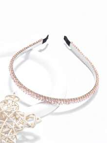 1 tiara feminina com cristais multicoloridos, tiara com contas de cristal, tiara minimalista e versátil, acessório de cabelo delicado e elegante, acessório para cabelo em formato de arco. - Multicolorido - Ver 8