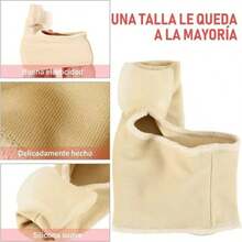 Protector y separador de dedos para zona del juanete Separador de dedos con protección 1 par Protector para dedo gordo del pie - Talla L (42-46) - Beige - Ver 4
