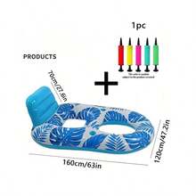 Adult Inflatable Pool Float - Swimming Pool Floating Lounger Raft Float Chair Water Floating Toy, Suitable For Swimming Pool, Lake, With Cup Holder, Beach Pool Party Adult Toy