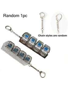 1个减压键盘键帽吊坠 - 多种颜色可选，带钥匙环，适用于机械键盘 - 情人节礼物和时尚配饰