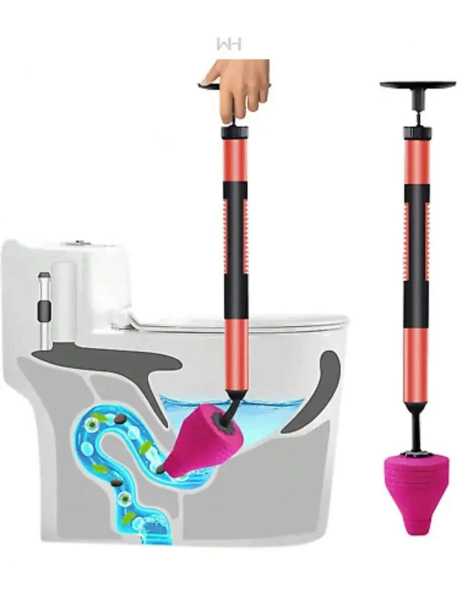 Desatascador de inodoro de alta presión, destapador de tuberías de inodoro, destapador de inodoro de alta presión, destapador de inodoro de acero inoxidable - Otros - Ver 1