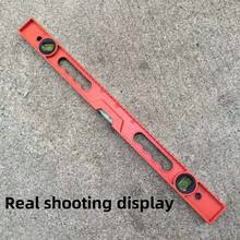 1pc 600/300mm Horizontal Ruler, Solid Aluminum Alloy With Magnet, Balanced, Shockproof, Multi-Function Level Ruler - Burnt Orange - View 7