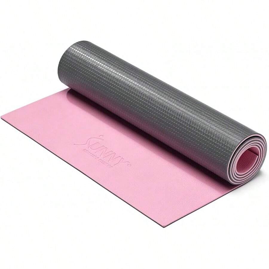 Esterilla de Yoga Antideslizante Duradera, Antidesgarros, Ligera y con Soporte Acolchado, Pilates, Estiramientos, Meditación y Ejercicios de Suelo | Varios Tamaños y Colores - Rosa Premium - Ver 1